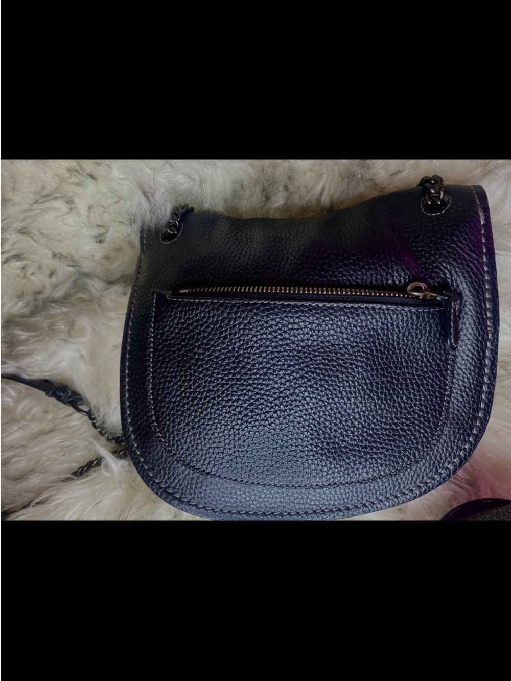 Coach Shadow Crossbody Bag in Black Pebbled Leather – Style F37000 - Picture 4 of 5